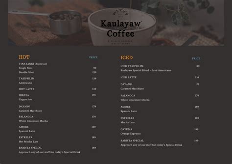 kaulayaw pasig menu